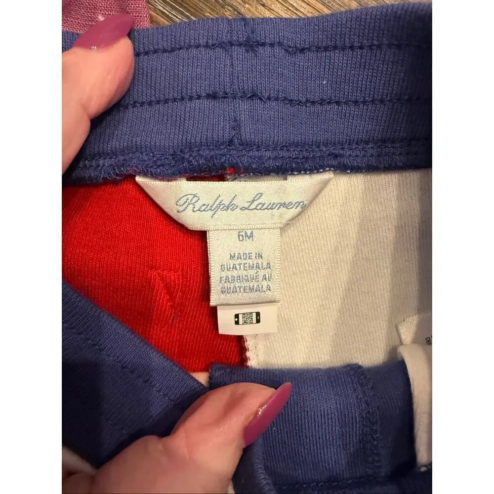 Ralph Lauren Primary Colors Sweat Shorts sz 6M